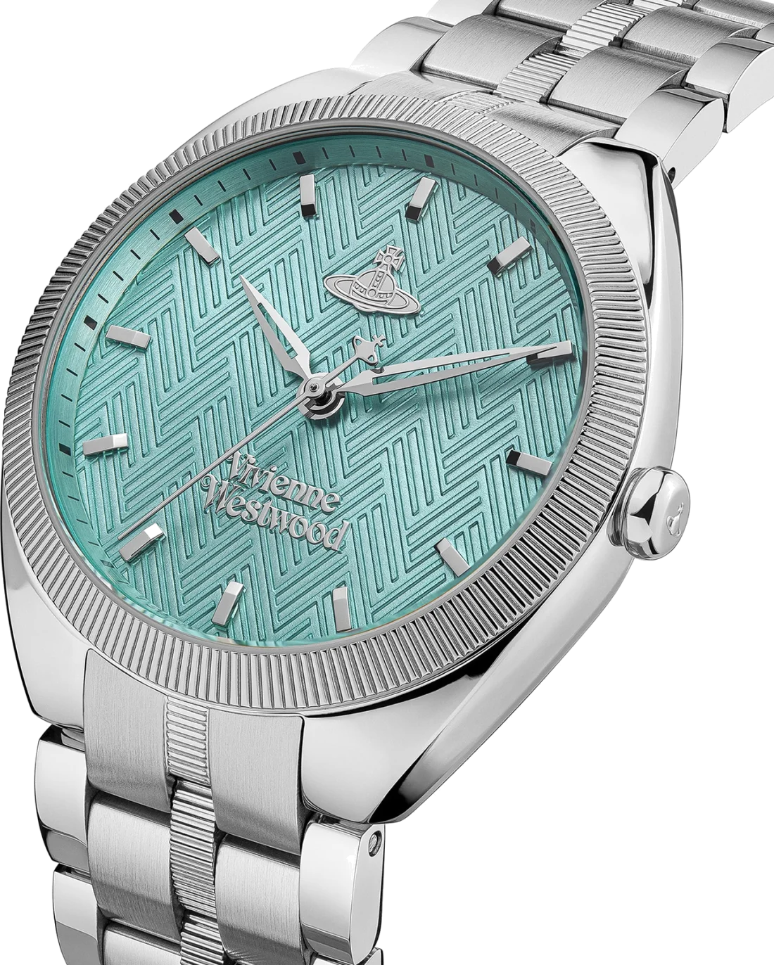 Montre Femme Vivienne Westwood The Mews VV281TQSL - Cadran Turquoise & Bracelet Acier Argenté vue 2