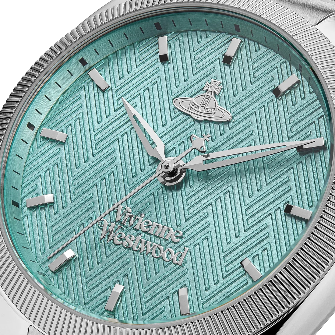 Montre Femme Vivienne Westwood The Mews VV281TQSL - Cadran Turquoise & Bracelet Acier Argenté vue 4