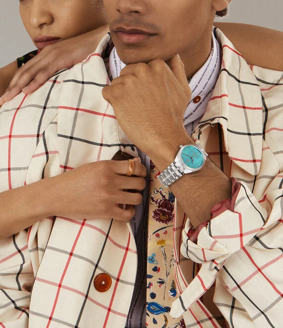 Montre Femme Vivienne Westwood The Mews VV281TQSL - Cadran Turquoise & Bracelet Acier Argenté vue 7