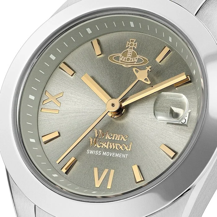 Montre Femme Vivienne Westwood VV292GYSG Fenchurch - Cadran Gris Soleillé, Bracelet Acier Bicolore Argent/Or vue 3