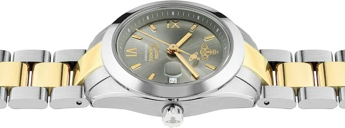 Montre Femme Vivienne Westwood VV292GYSG Fenchurch - Cadran Gris Soleillé, Bracelet Acier Bicolore Argent/Or vue 5