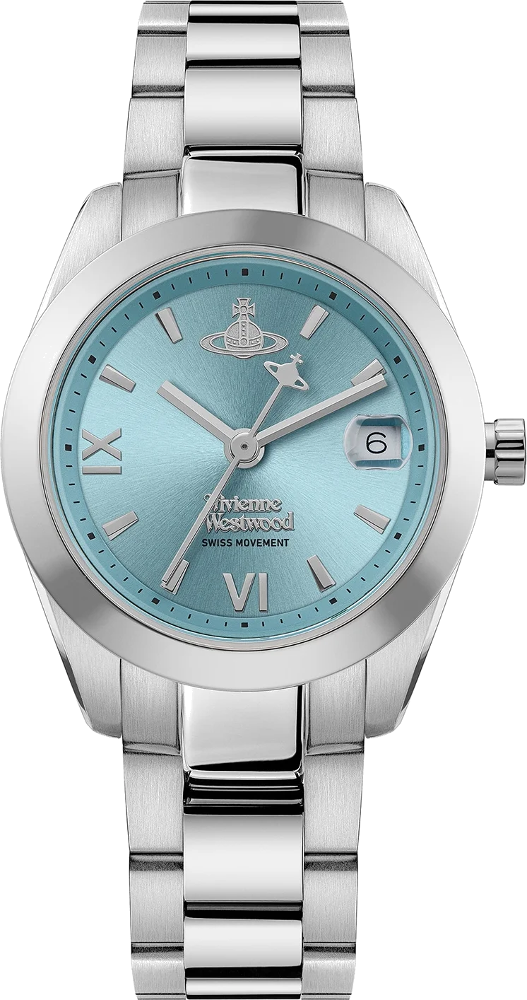 Montre Femme Vivienne Westwood VV292TQSL Fenchurch - Cadran Turquoise & Bracelet Acier Argent