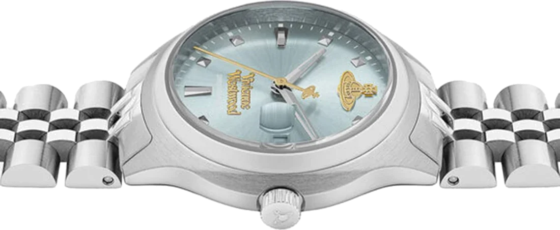 Montre Femme Vivienne Westwood VV311LBLSL - Cadran Bleu & Bracelet Acier Argenté vue 4