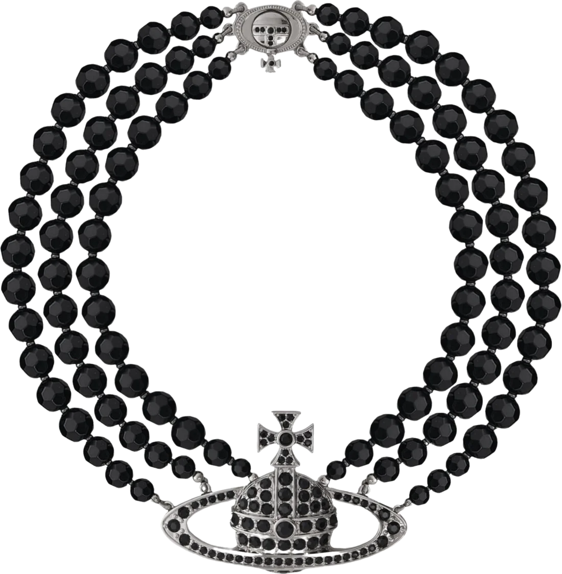 Collier Choker Vivienne Westwood VW951L056-D22 noir laiton pour femme