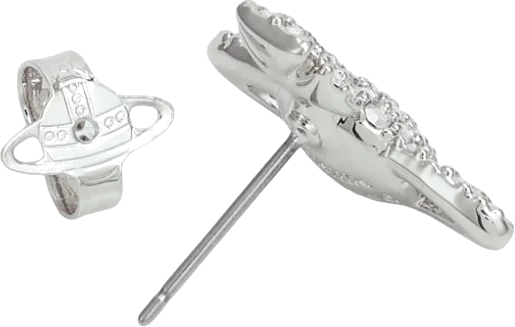 Boucles d'oreilles Vivienne Westwood Grace Bas Relief argent 109816 pour femme vue 3