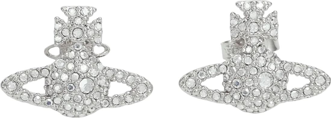 Boucles d'oreilles Vivienne Westwood Grace Bas Relief argent 109816 pour femme