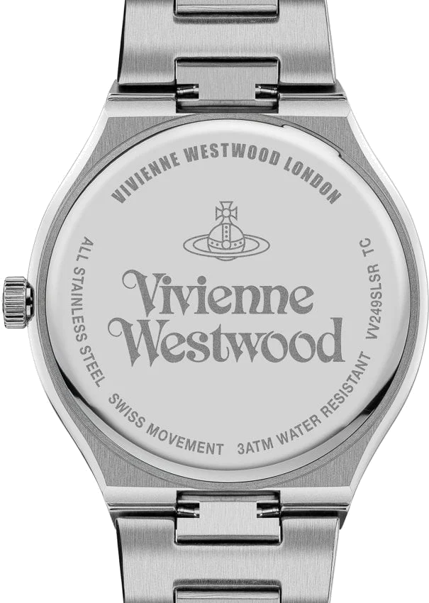 Montre Homme Vivienne Westwood Eltham VV249SLSR - Cadran argenté, bracelet acier bicolore argent et or rose vue 3