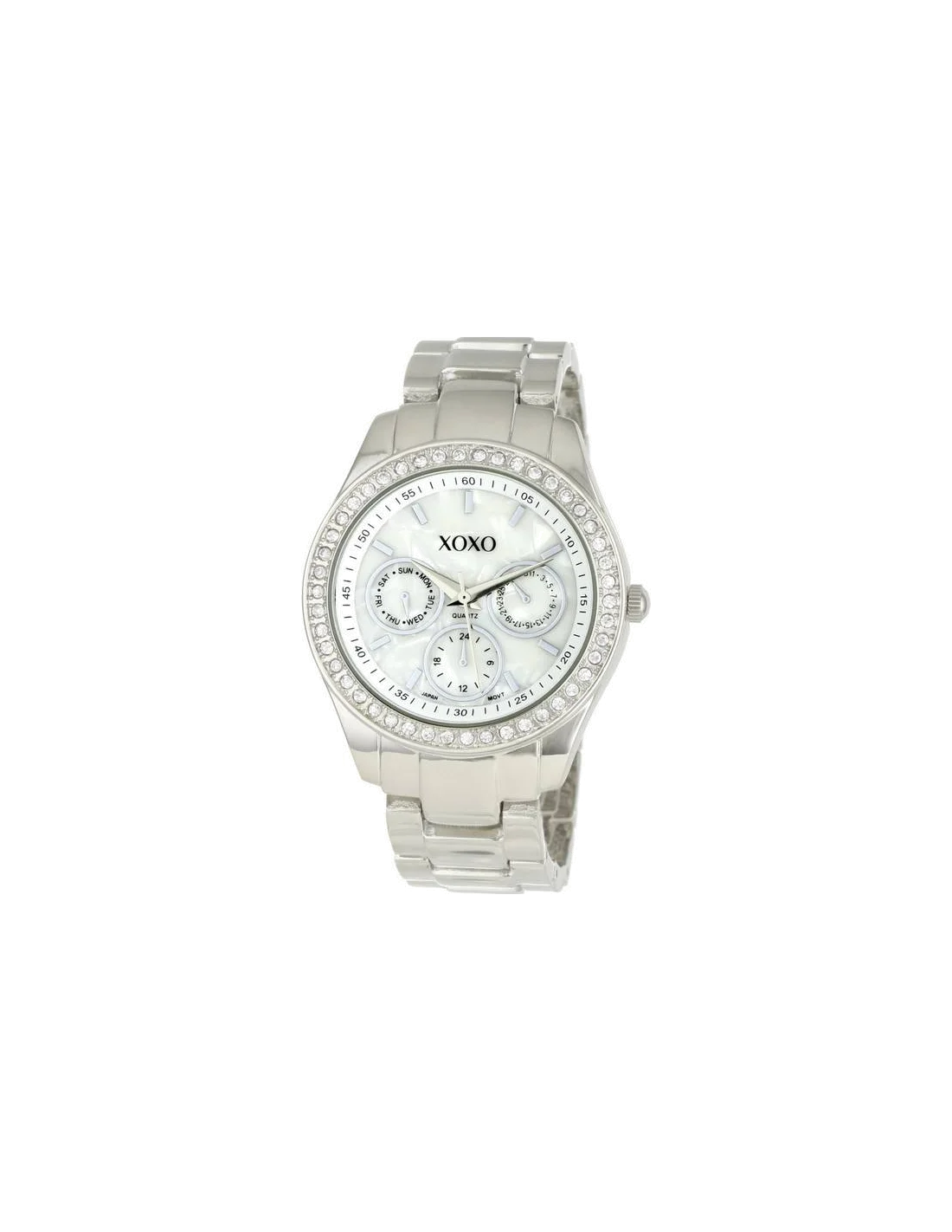 Montre Femme XOXO XO5301A en acier argenté à cadran blanc